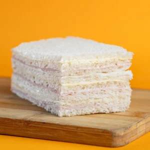 Sándwiches de Miga Simples de Jamón y Queso Pack de 24 unidades blanco