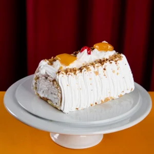 arrollado con crema
